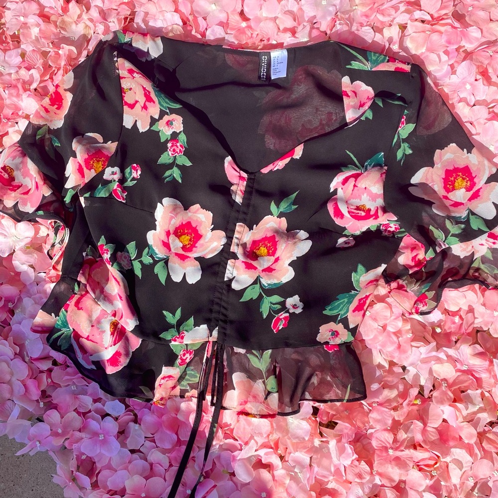 H&M Floral Crop Top